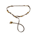 Blavique Brown Hand Woven Cotton Waist Belt