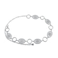 Blavique Gold Silver Tone Metal Waist Chain Belt for Women